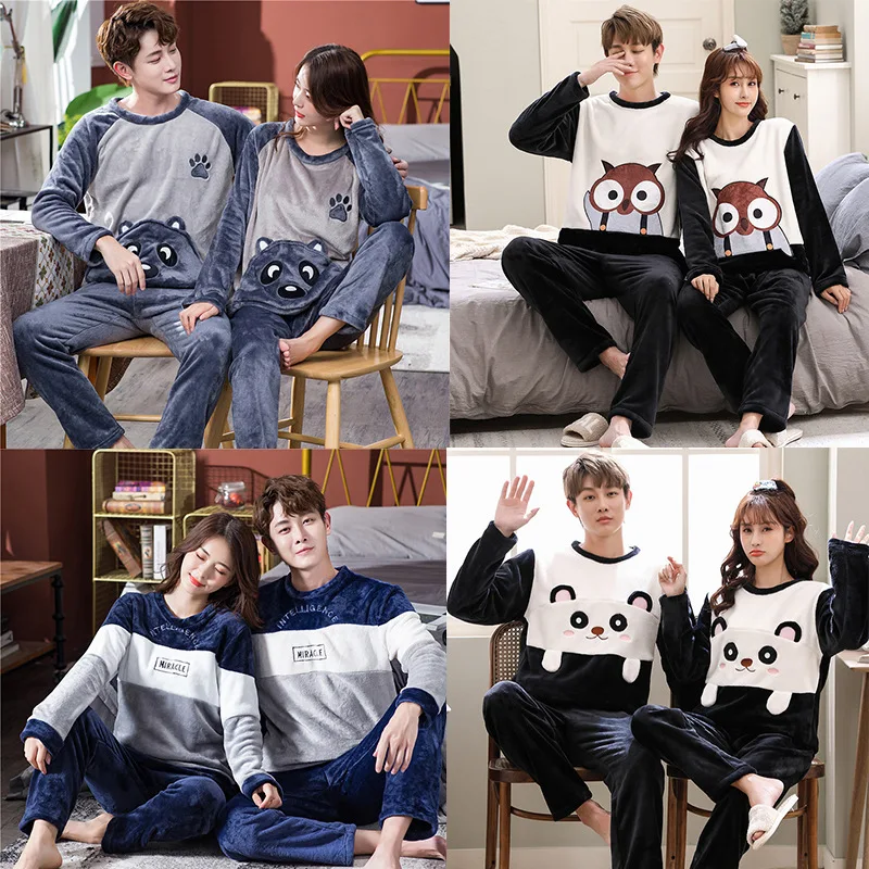 Title 3, Womens Coral Fleece Couple Nightwear for Sprin...