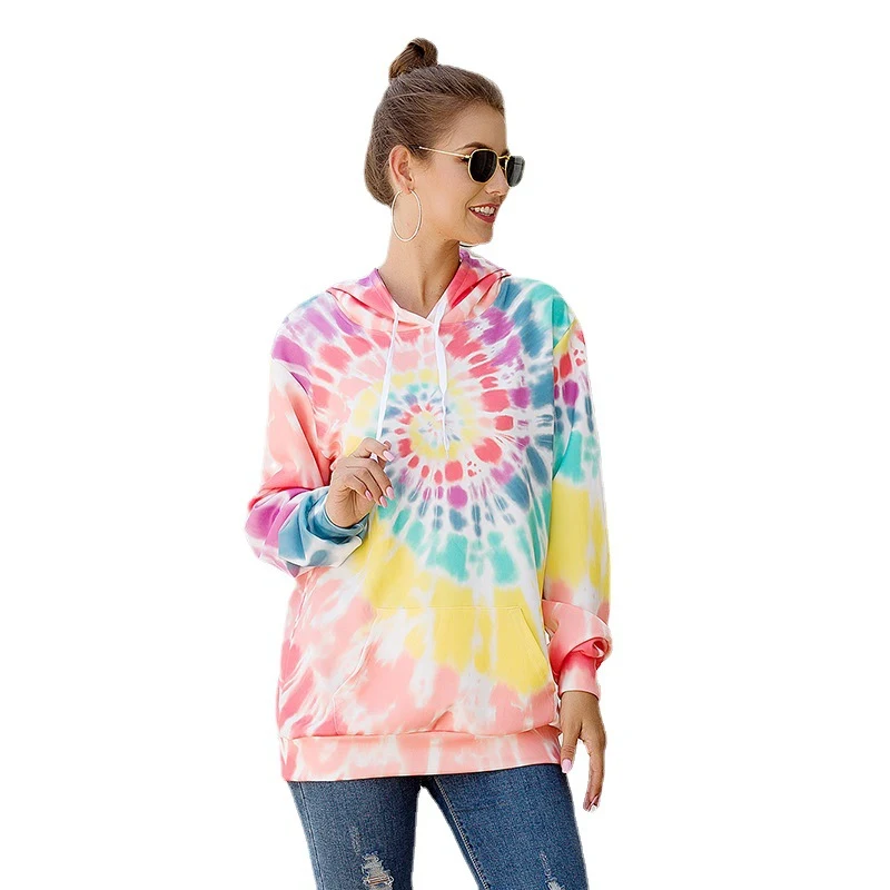 Sudadera con capucha y estampado suelto de manga larga para mujer, cómoda y versátil, perfecta para un estilo casual y abrigado en cualquier ocasión. — foto 2