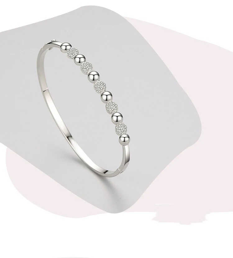 Title 5, Pulseira de prata esterlina S925 para mulheres ...