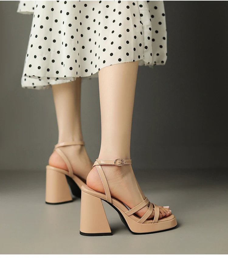 Title 21, European And American Style Roman High Heels Fa...