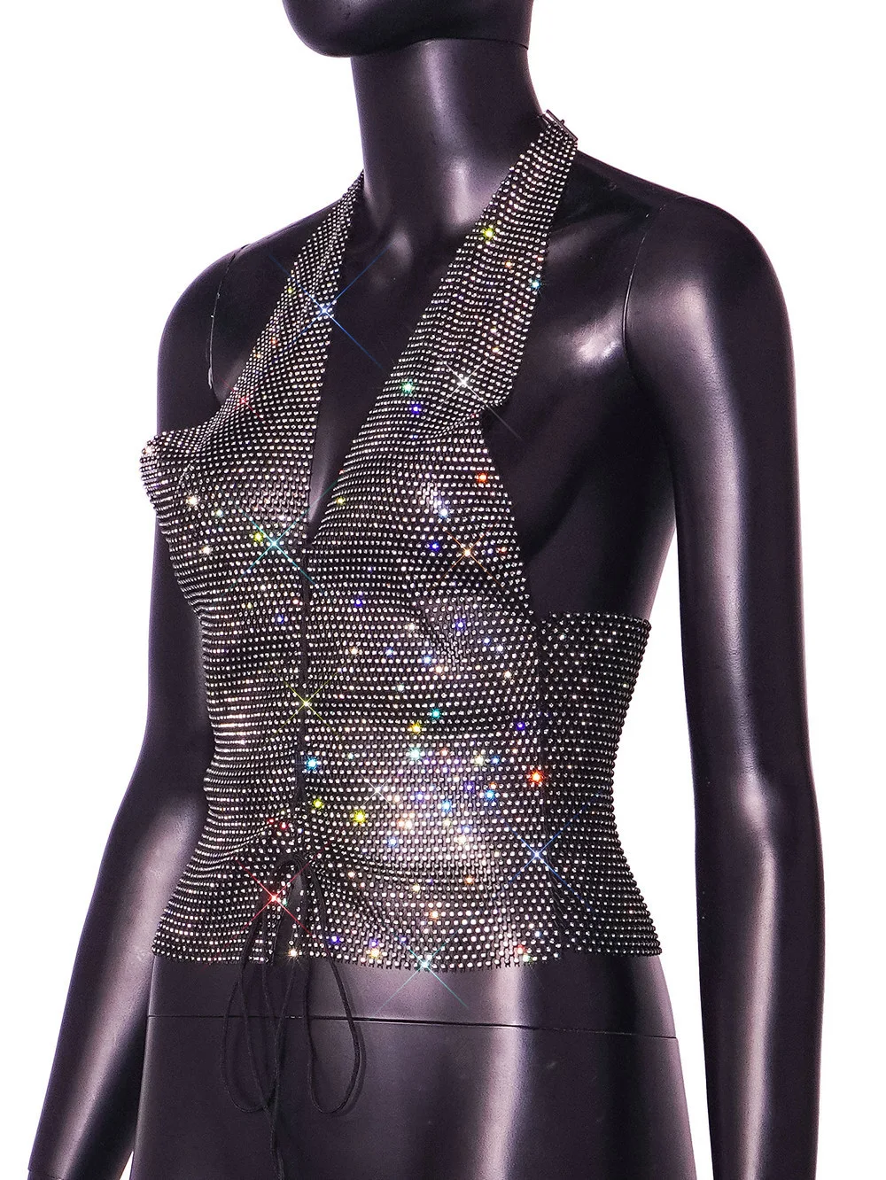 Title 14, Womens Fashion Casual Fishnet Light Diamond To...