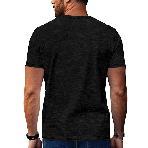 Title 30, Retro Casual Cotton Solid Color Short Sleeve T-...