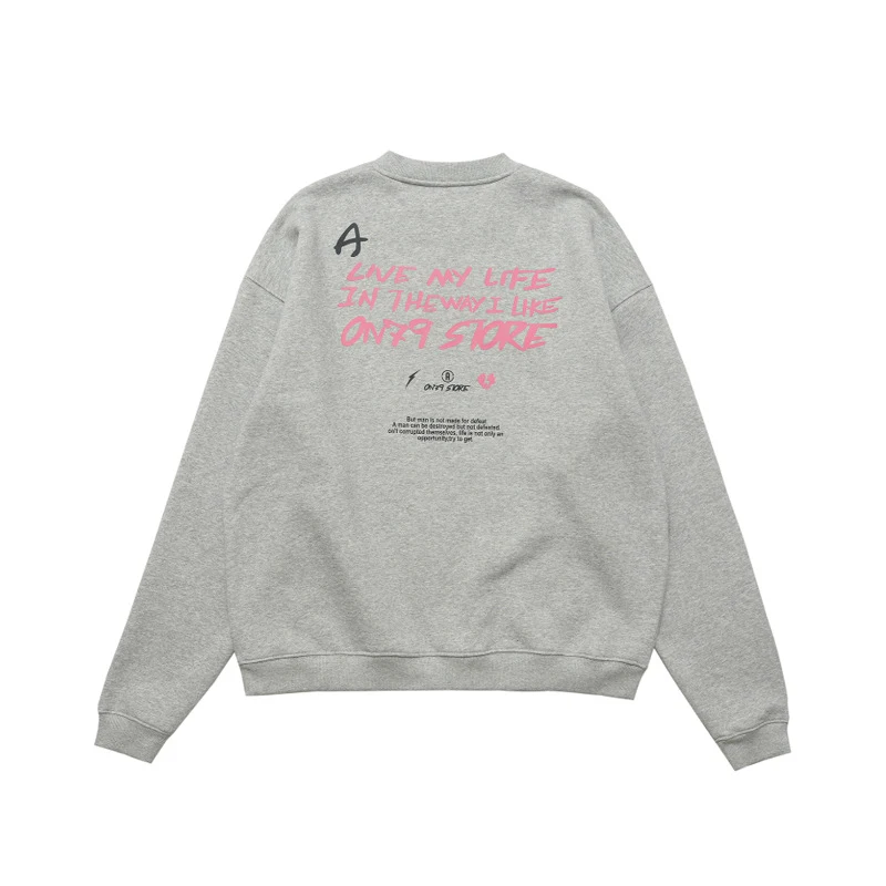 Title 7, Moletom masculino solto American High Street, e...