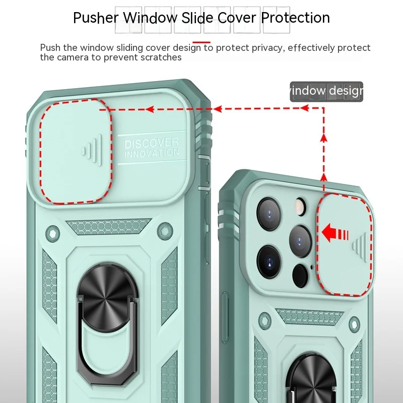 Title 3, Phone Case with Bracket Ring for Secure Grip an...