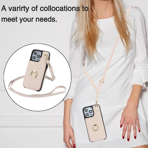Title 12, Crossbody Organizer Telefoonhoesje met Ring Hou...