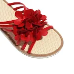 Sandalias Romanas de Verano con Suela Plana y Flores, Perfectas para Caminar con Estilo y Comodidad en la Playa o Ciudad. — foto 2