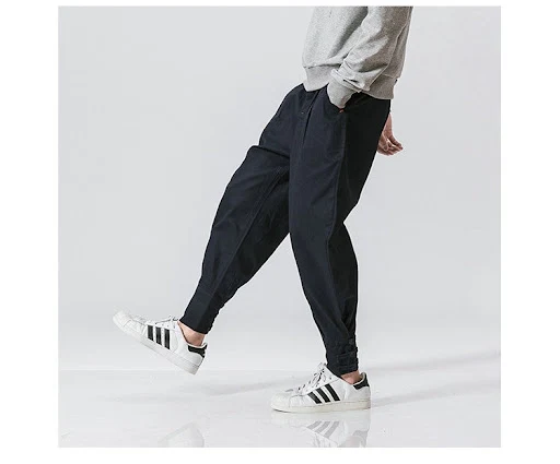 Title 13, Mens mouth buckle casual pants