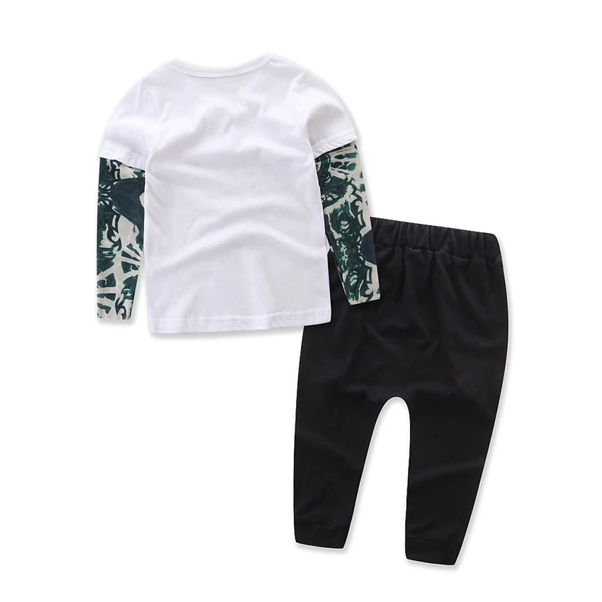 Completo Bambini Manica Lunga Casual Due Pezzi per Ragazzi e Ragazze Comodo e Versatile Perfetto per Gioco e Tempo Libero Stile Unico e Accattivante — foto 1