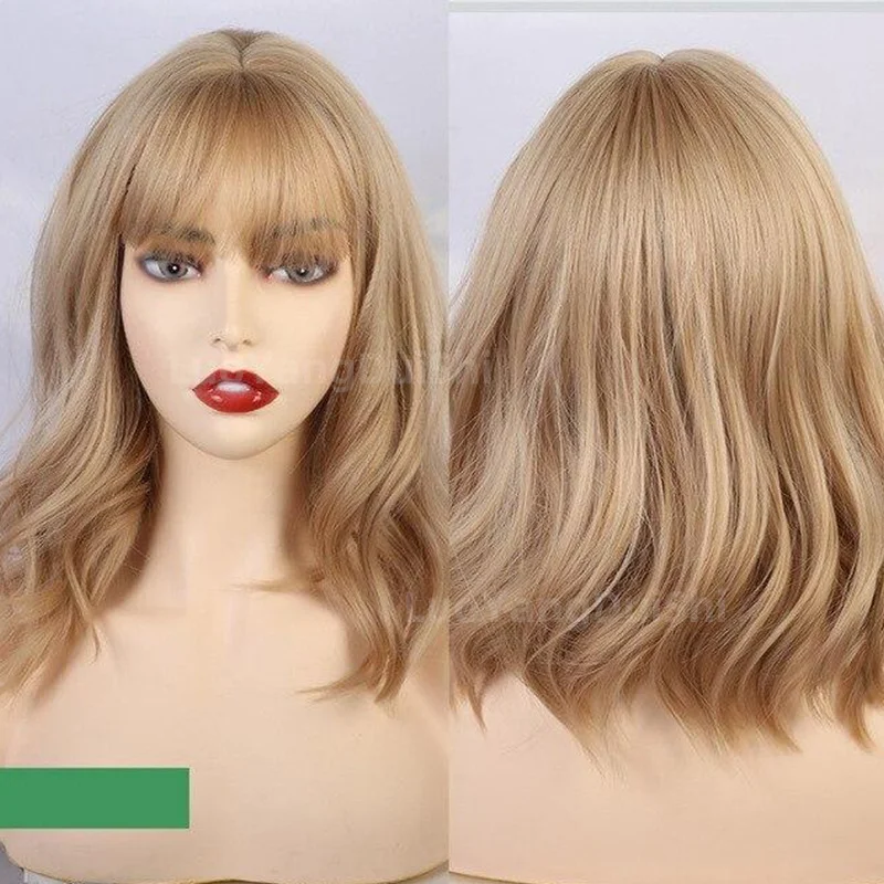 Title 5, Nuova Parrucca Natural Wave, Capelli Corti Ricc...