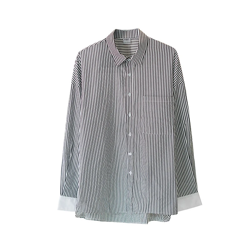 Title 10, Versatile student cool striped casual shirt per...
