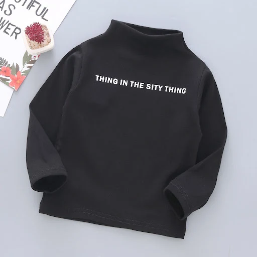 Title 7, Camiseta infantil de manga longa e gola alta, p...