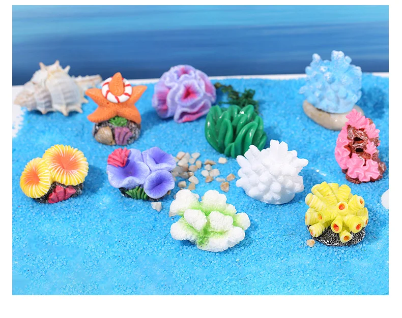 Title 8, Cute Micro Landscape Colorful Artificial Coral ...