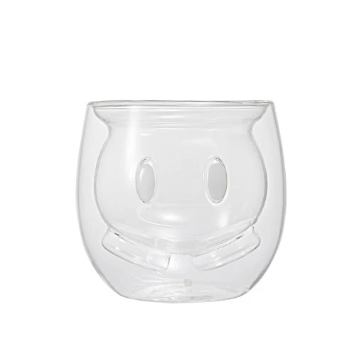 Title 4, Caneca de vidro duplo com design de desenho ani...