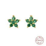 Brincos de moda com design de floco de neve e diamantes coloridos, tendência fashion. Perfeitos para realçar seu estilo e adicionar brilho. — foto 4