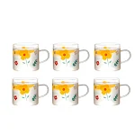 Art glass cold water kettle, tea cup, and tray set for elegant serving of iced tea, refreshing drinks, and cold beverage — photo 9