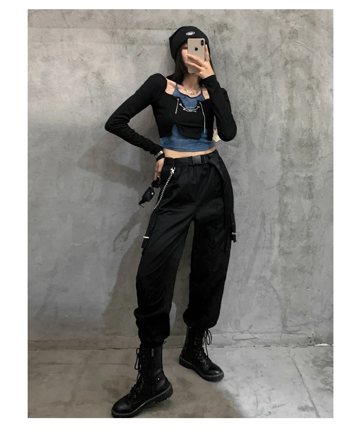 Title 8, Overalls Womens Tie-dyed Halter Bottoming Shirt