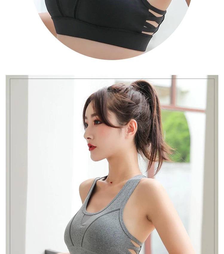 Title 4, Beauty back buckle design yoga bra for enhanced...