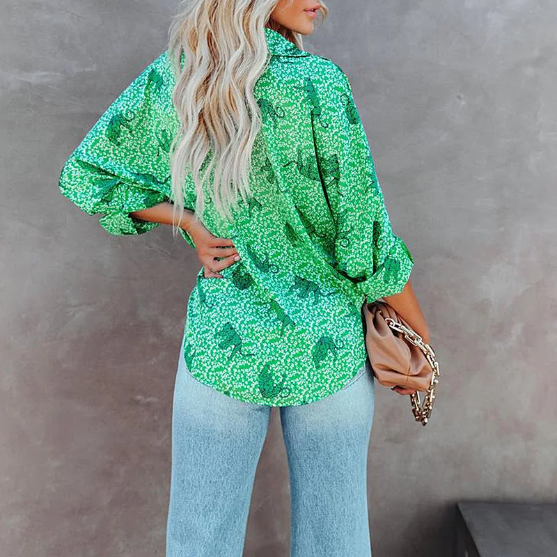 Title 8, Camisa Casual Soltinha com Estampa Feminina de ...