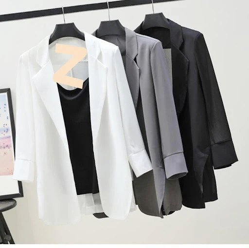 Title 2, Womens Chiffon Suit Jacket Loose Sunscreen Clo...