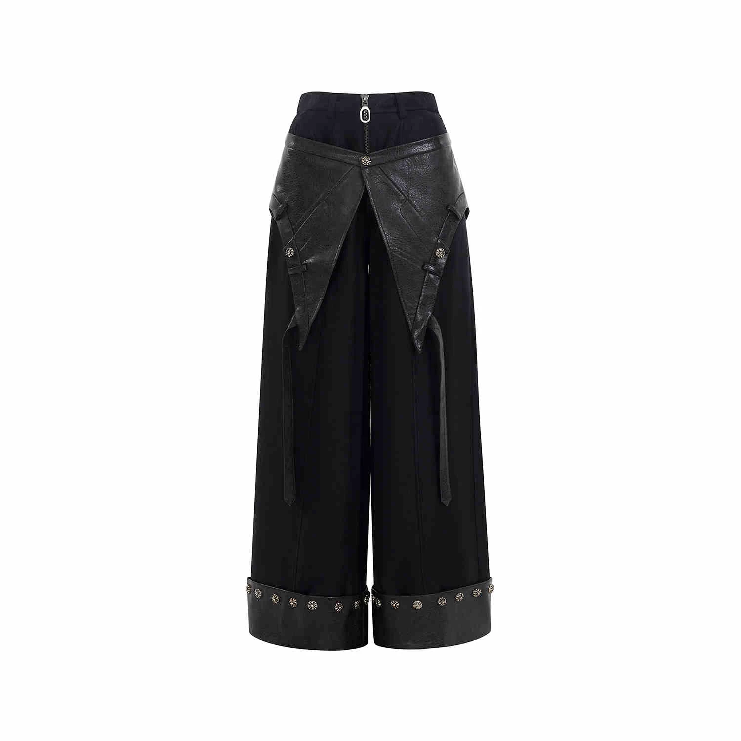 Nischen Fake Zweiteiler Hose Rock Punk Casual Hose. Einzigartiger Stil für einen lässigen, trendigen Look. Bequem und modisch in einem Kleidungsstück. — foto 5