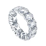 Anel de prata esterlina com zircônia para mulheres Joia feminina e elegante que adiciona um toque de brilho e sofisticação ao seu visual diário. — foto 8