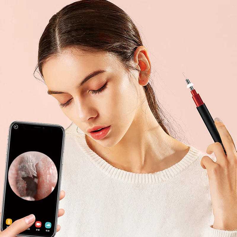 Colher de ouvido visual sem fio inteligente. Veja dentro do seu ouvido em tempo real, limpe com segurança e tenha uma experiência de cuidado auricular superior. — foto 4