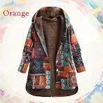 Retro Ethnic Floral Print Plus Size Cotton Jacket. Experience comfort, a bohemian style, and a touch of vintage charm in — photo 4