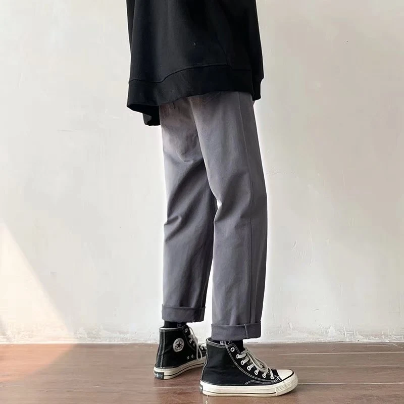 Hong Kong Style Men's Trendy All-matching Straight Casual Pants, perfect for any occasion, offering comfort and style in — photo 5