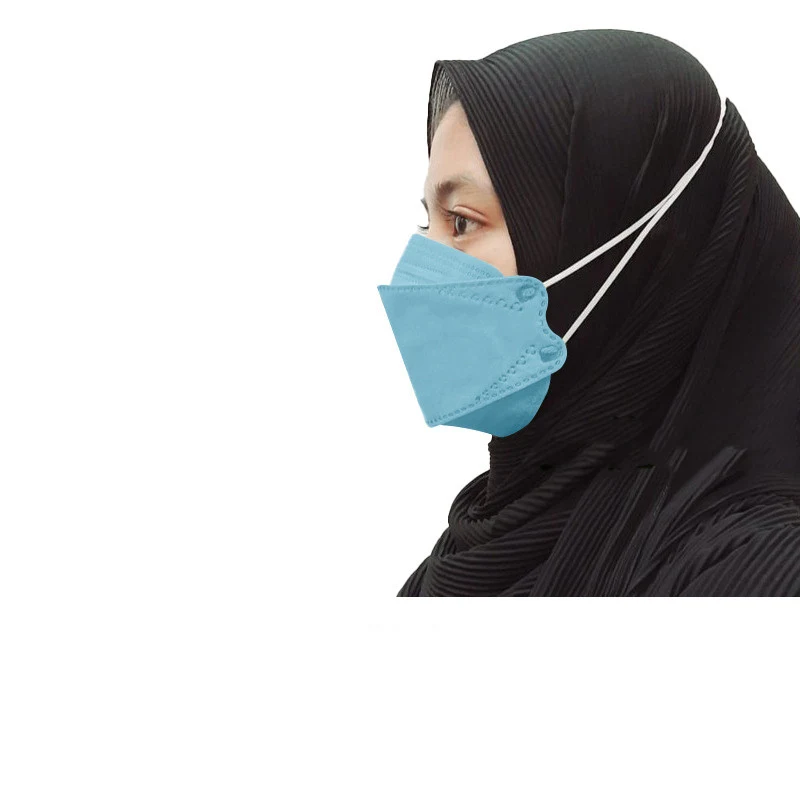 Máscara para adultos Filter Masker Korea KF94 Hijab Headloop 10 piezas 4D — foto 7