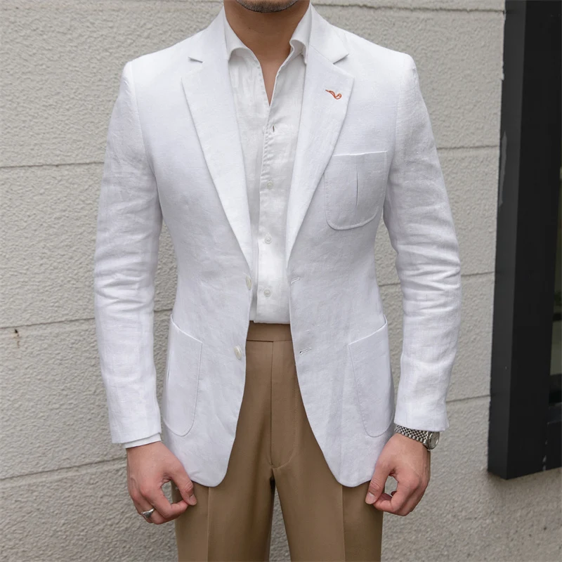 Thin Breathable Linen Casual Suit All-match Jacket perfect for any occasion, providing comfort and style, ideal for warm — photo 4