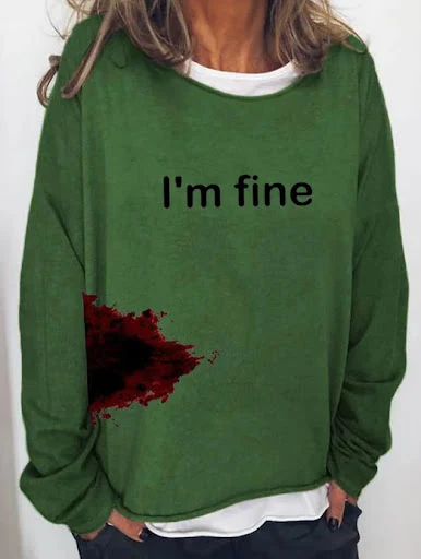 Title 7, Hoodie solto de manga comprida feminina de Hall...