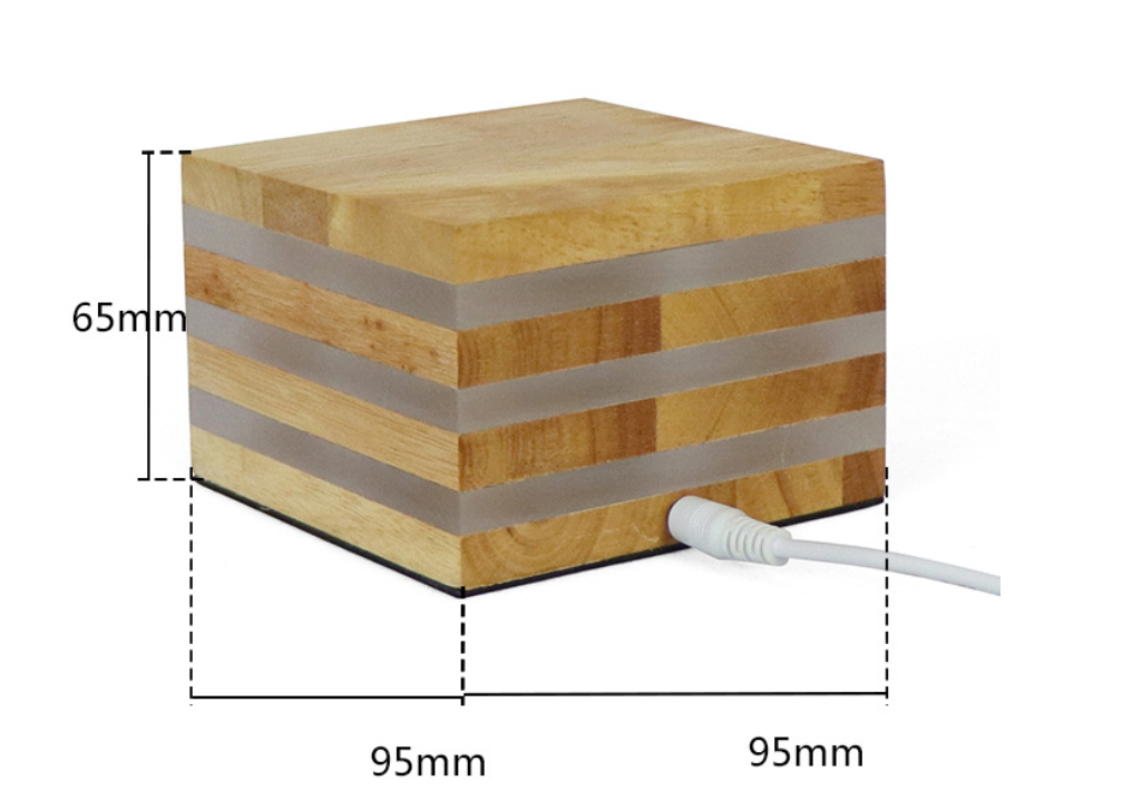 Title 1, New Night Light Creative Solid Wood LED Table L...