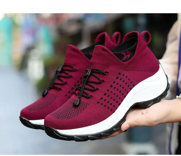 Title 14, Large Size Womens Athletic Shoes High Elastic ...