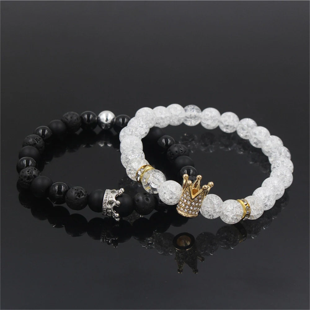 Pulseira de pedra energética fashion com efeito fosco, para energia e estilo. Design único, durabilidade e bem-estar. — foto 9