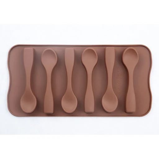 Title 6, 6-Piece Spoon Silicone Chocolate Mold Create De...