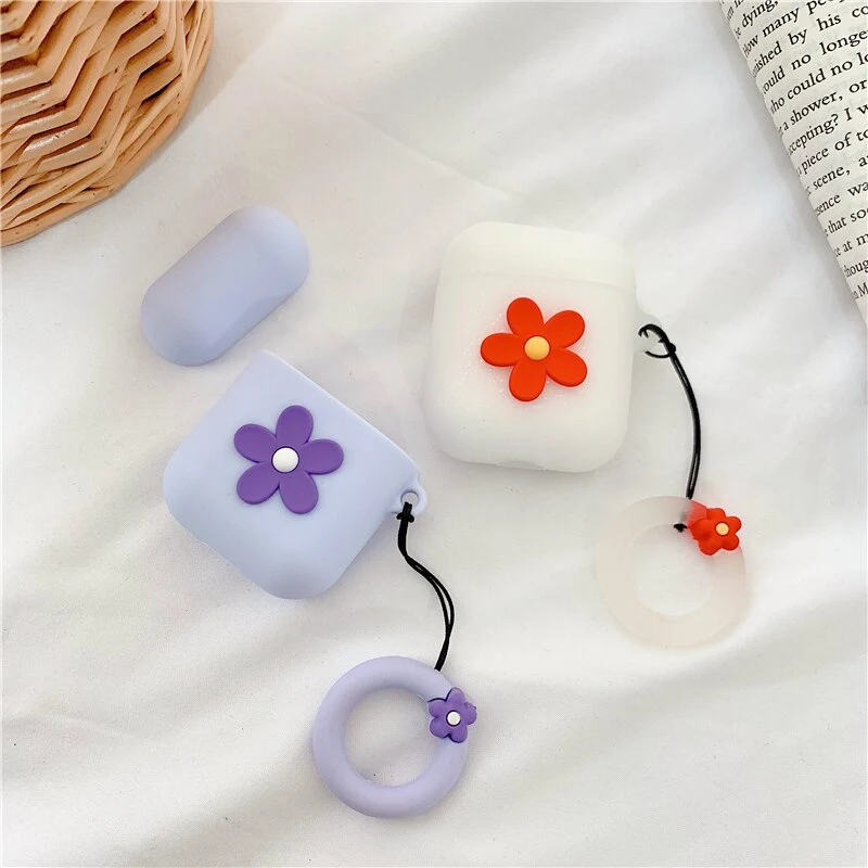 Title 8, Flower Silicone Fall-proof Earphone Cover