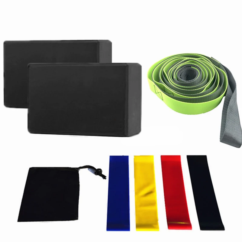 Title 1, Eight piece yoga brick set for stability and su...