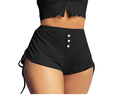 Women's Printed Side Drawstring Shorts, offering comfort and style for any casual occasion. Perfect for warm weather and — photo 5