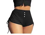 Women's Printed Side Drawstring Shorts, offering comfort and style for any casual occasion. Perfect for warm weather and — photo 5