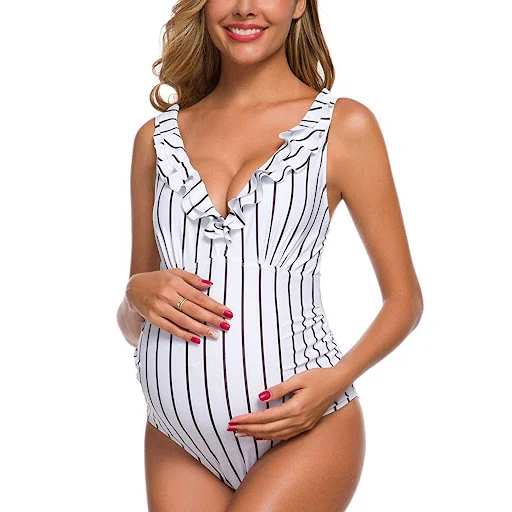Title 7, Maternity one-piece bikini comfortable swimwear...