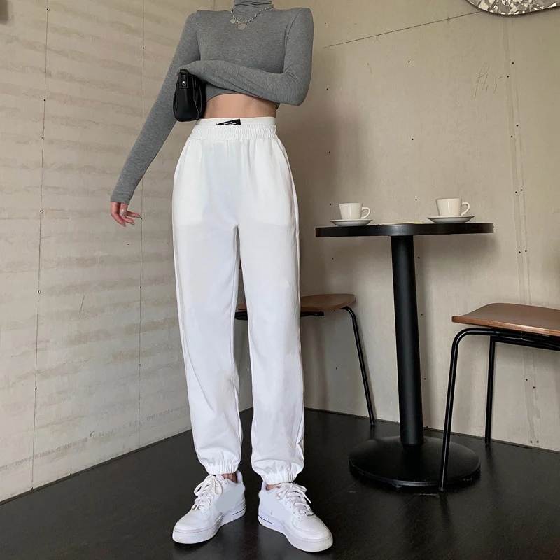 Calças de Treino Retas Femininas Novas de Cintura Alta e Corte Slim, Conforto e Estilo para um Visual Moderno — foto 6