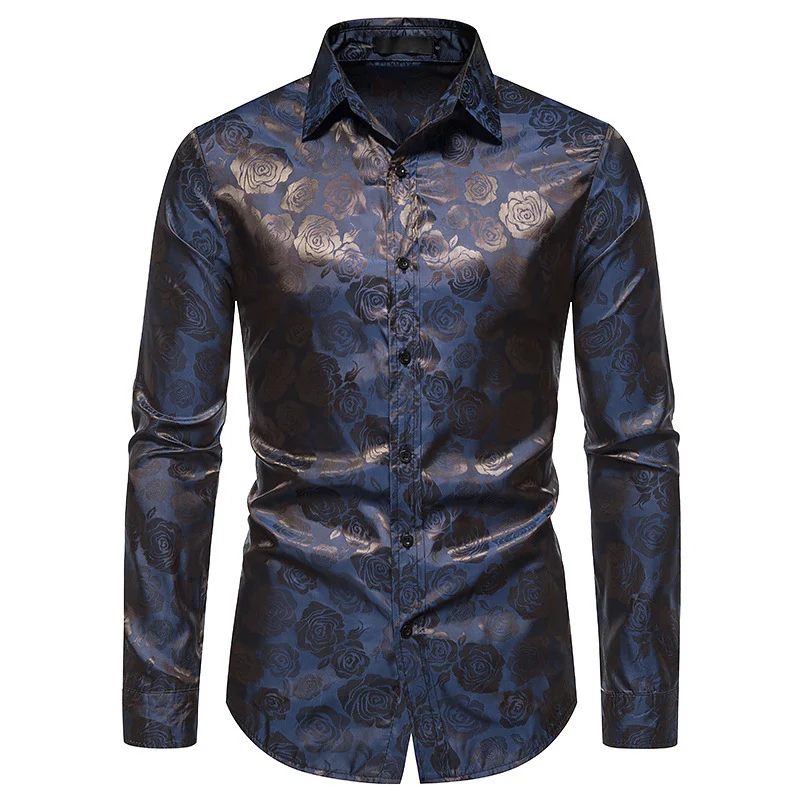 Nova camisa de botão de manga longa masculina, design moderno e elegante para diversas ocasiões, ideal para um visual sofisticado e confortável. — foto 11