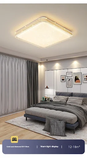 Title 7, Living Room LED Ceiling Lamp Acrylic Square Lam...