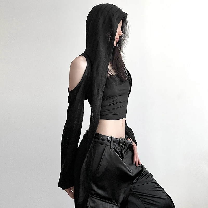 Title 11, Womens Summer Solid Color Slim Fit Fashion Hoo...