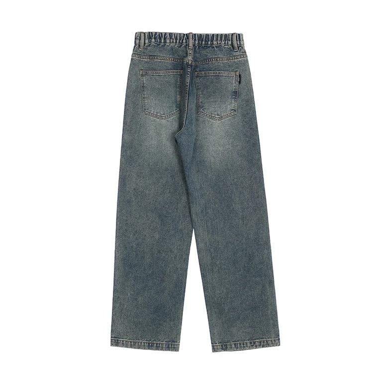 Title 3, Jeans anchos de mujer estilo americano, azul os...