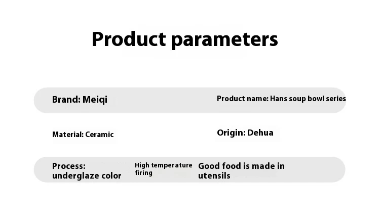 Title 5, Deep Soup Household Noodle Ceramic Soup Large B...