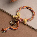 Pulseira de alça de transporte tibetana tecida à mão para ciclismo. Conforto e segurança para carregar seus pertences enquanto pedala. — foto 4