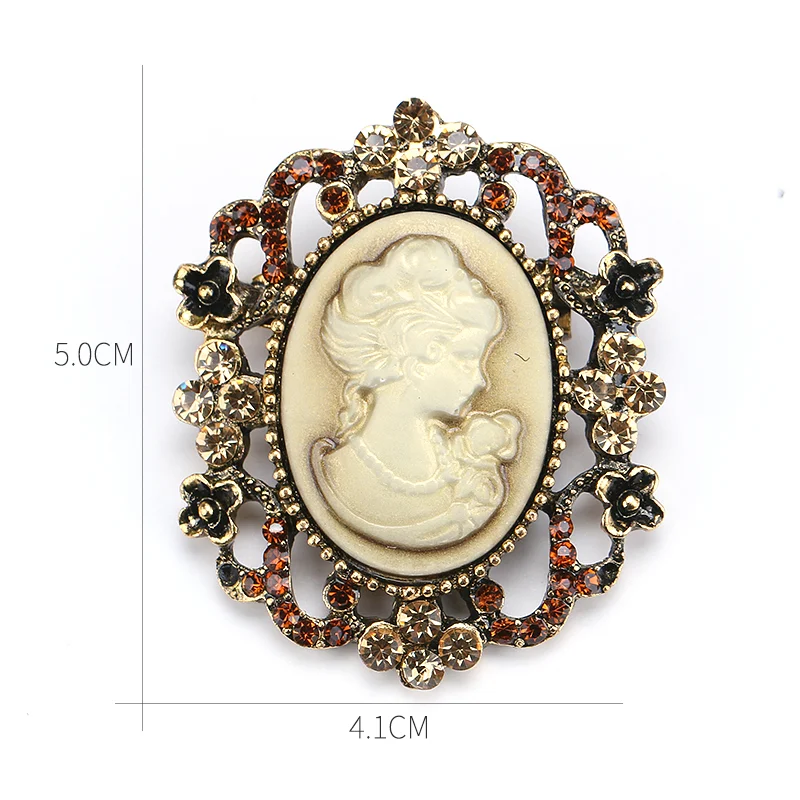 Retro Palace Brosche für Damen, Anti-Licht, Europäisch-Amerikanischer Mode, Ideal für Windbreaker, Beauty-Emblem, Stilvoller Schmuck. — foto 13