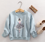 Suéter infantil coreano primavera, novo, com veludo, desenho animado, suéter casual para meninas e meninos, jaqueta esportiva. — foto 2