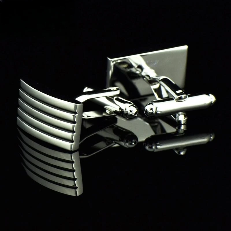 Abotoaduras de Metal para Camisas Francesas, Botões de Punho Clássicos, Design Elegante, Ideais para Ocasiões Formais e Presentes. — foto 7
